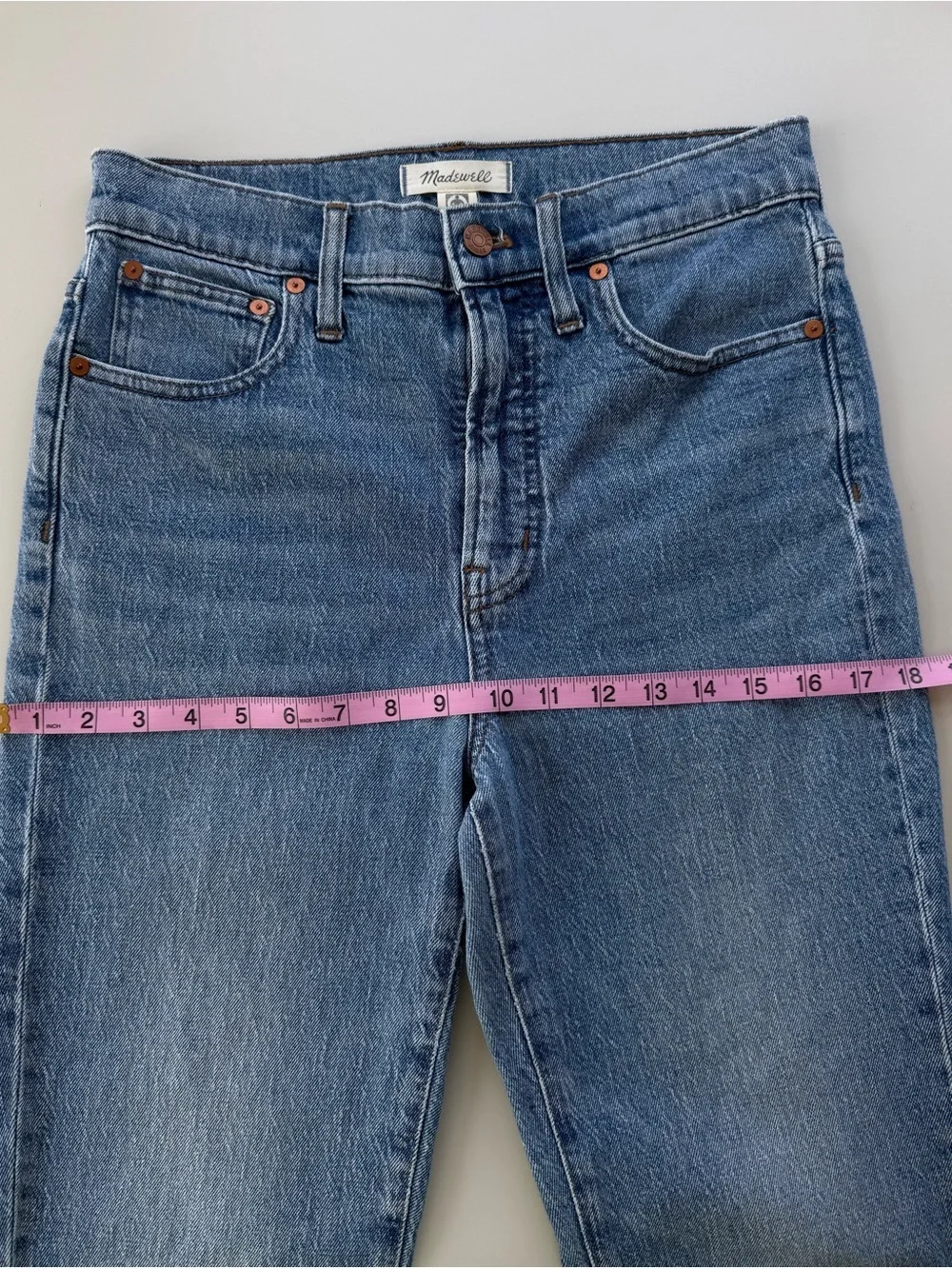 Madewell Perfect Vintage Crop Jeans Blue Wash 27
